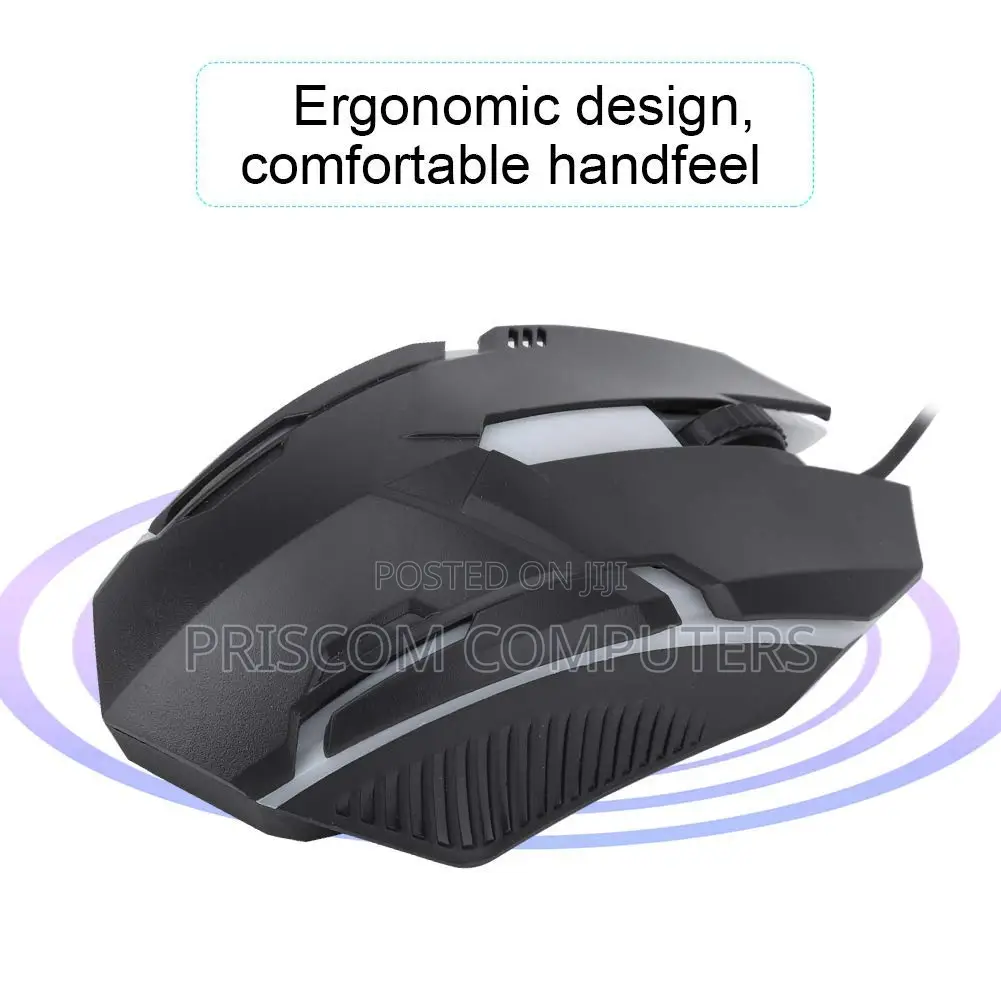Ergonomic, Wired Gaming Mouse, Usb Gaming Mouse 6 Buttons Led RGB
