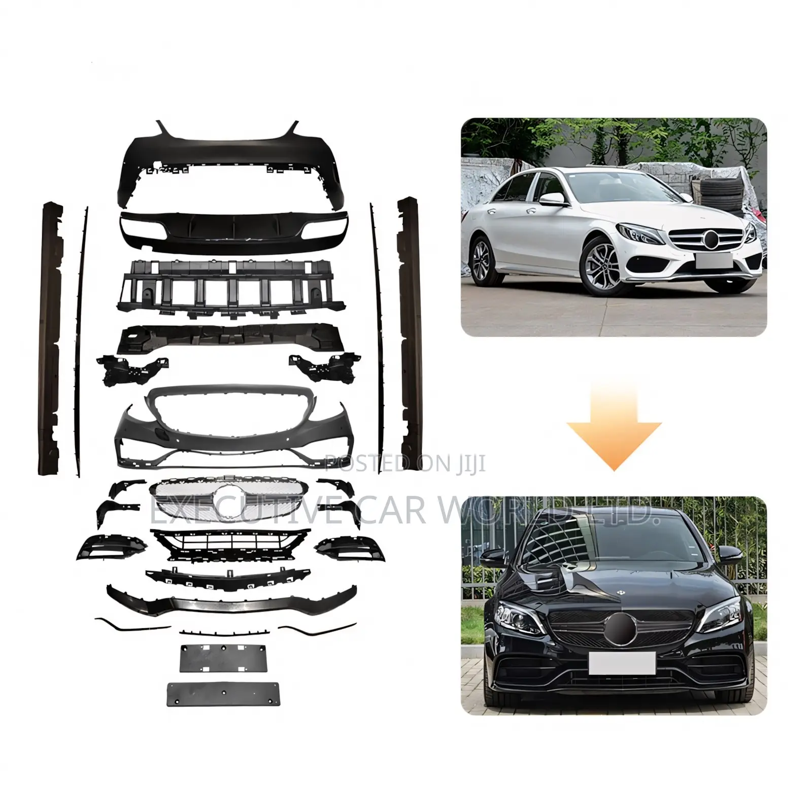 Mercedes-Benz C-Class W205 to C63 Amg Body Kit