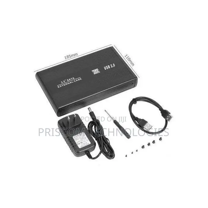 Usb 2.0 Sata 3.5" External HDD Case - Aluminum External Enclosure