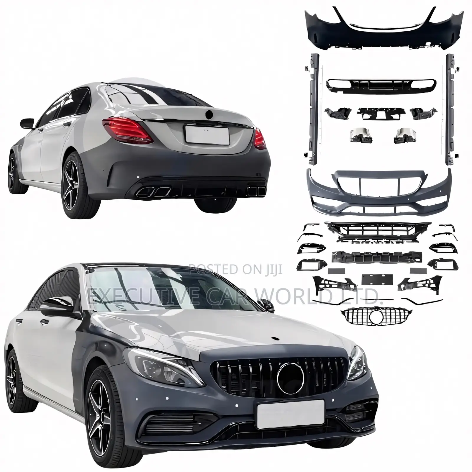 Mercedes-Benz C-Class W205 to C63 Amg Body Kit