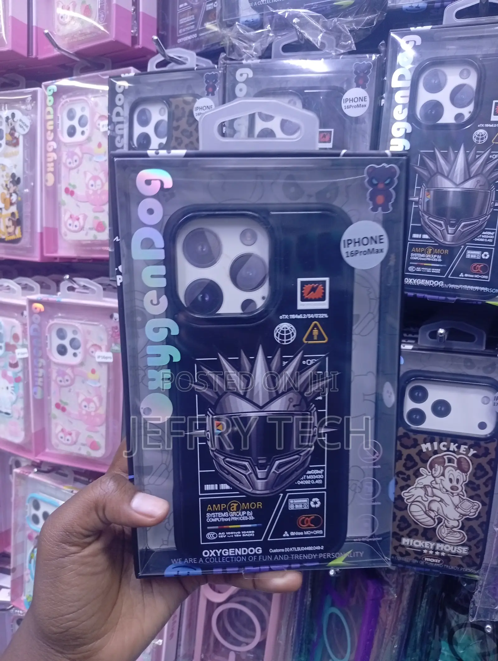 iPhone 16 Pro Max Featuring a Cyber Warrior Graphic Cover