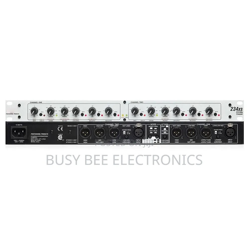 DBX 234s Professional Audio Stereo 2/3-Way, Mono 4-Way Crossover