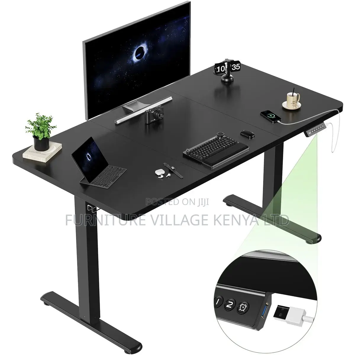 Standing Height-Adjustable Table