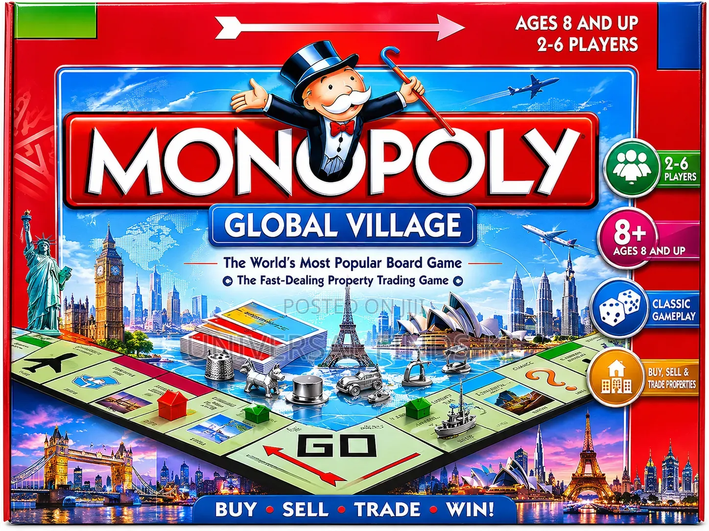 Monopoly Global Village Family Board Game