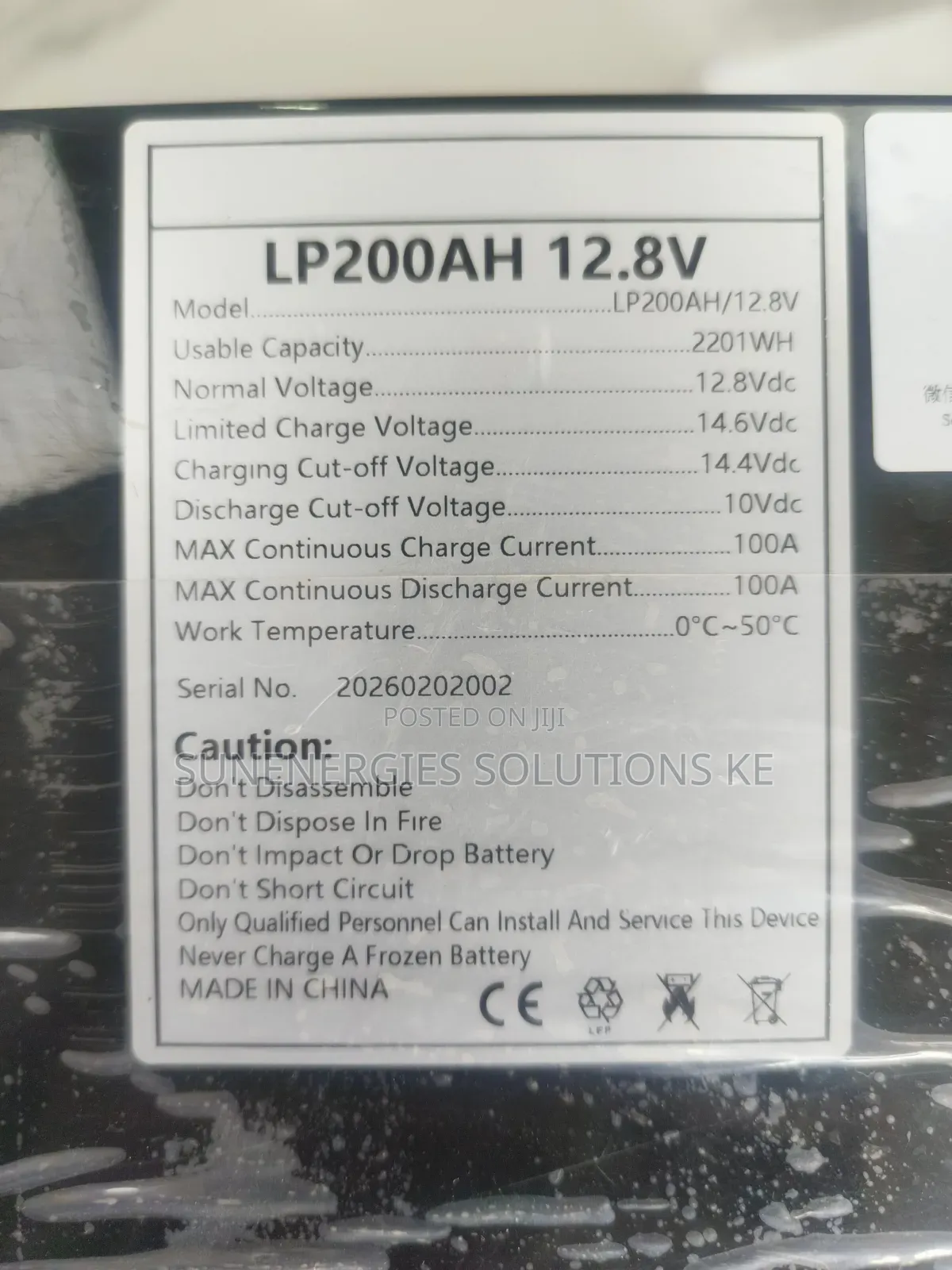 2.2kwh 12.8v 200ah Solar Nyumbani Lithium Ion Battery