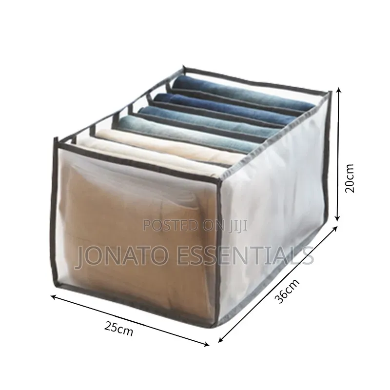 Wardrobe Clothes Organizer Mesh Box for Jeans Trousers