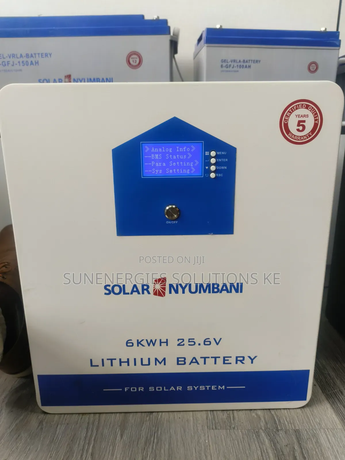 5.88kwh 25.6v 200ah Solar Nyumbani Lithium Ion Battery
