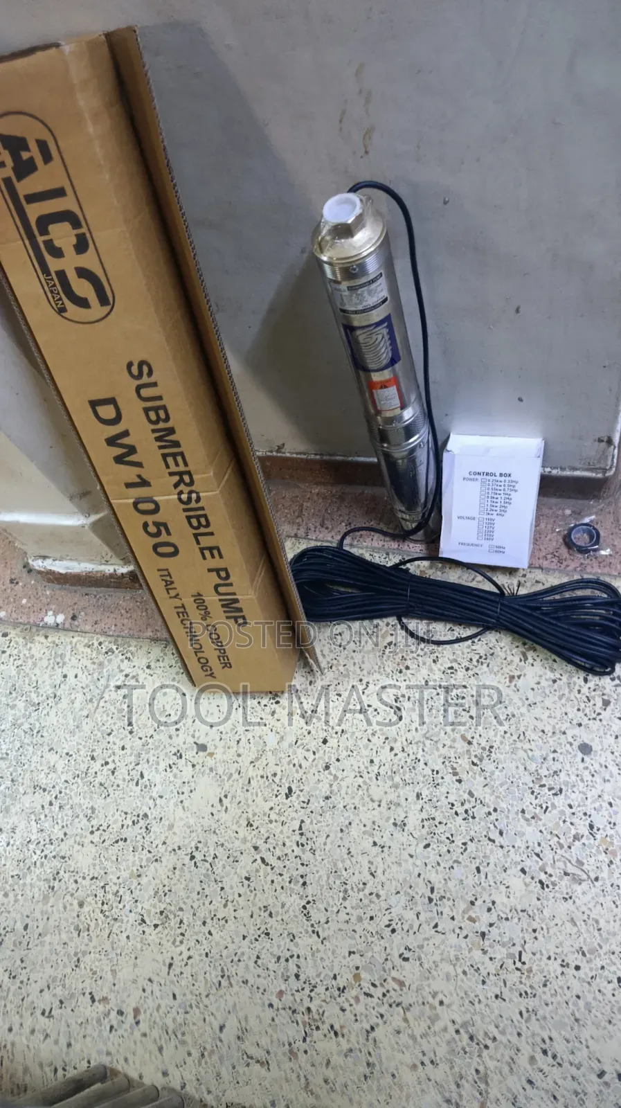 Aico Dw1050 Deep Well Submersible Pump/100m Head Electric Water Pump