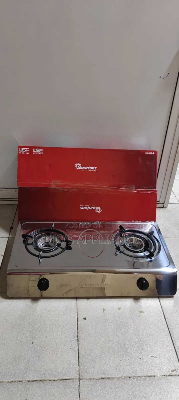 Ramtons Rg/544 Double Burner Gas Cooker