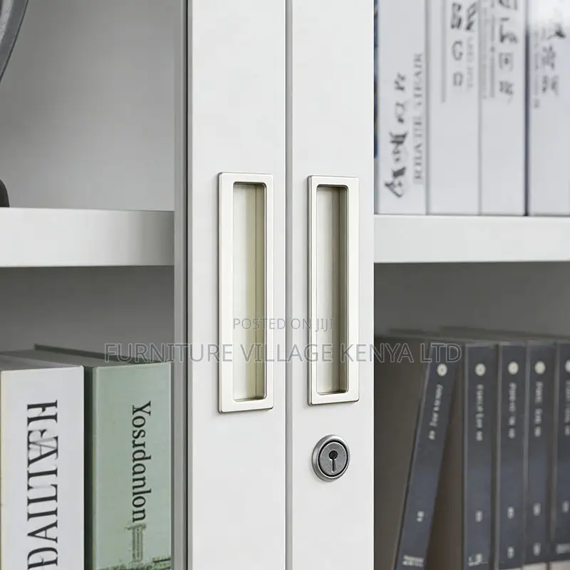 Steel Office Cabinet With Glass Doors