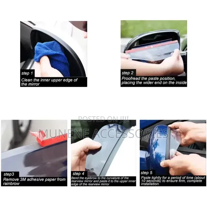 2pcs Car Rearview Mirror Rain Guard Side Mirror Rain Protector