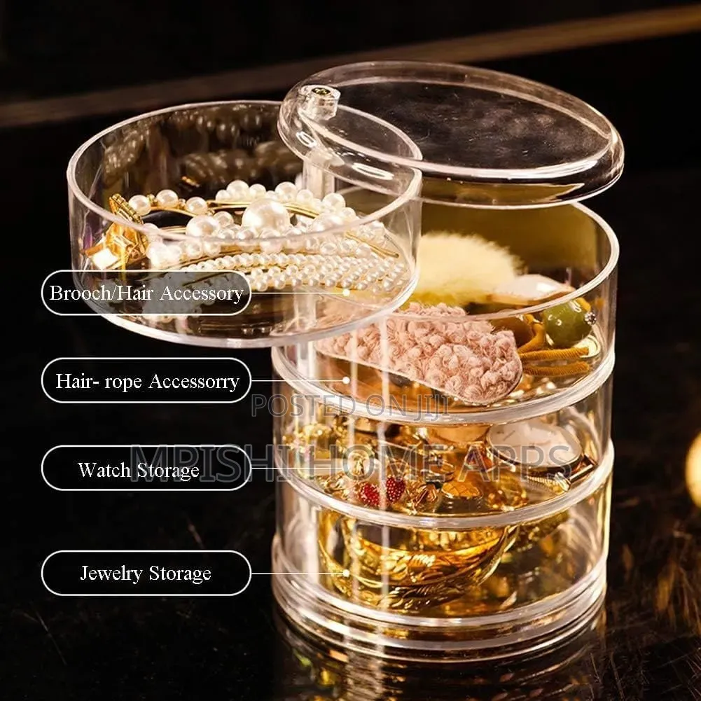 4-Layer Rotating Jewelry Organizer