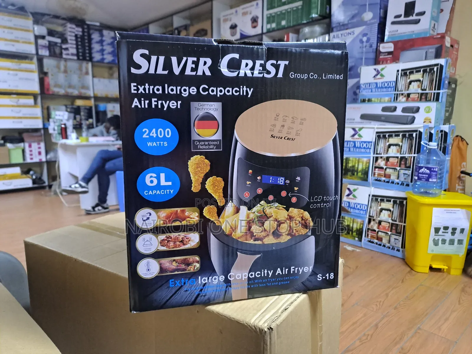 6litres Silver Crest Digital Air Fryer