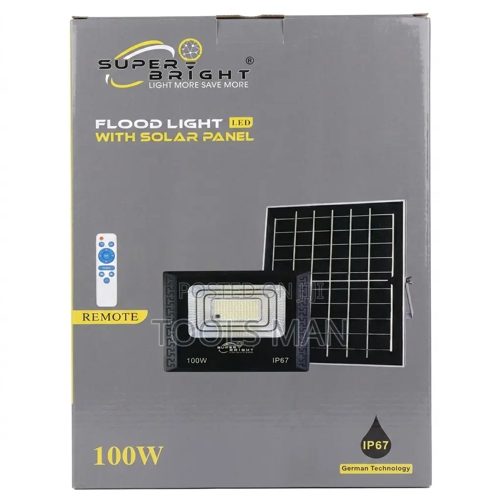 100w Superight Solar Flood Light Ip67 Waterproof – Zero Power Bills!