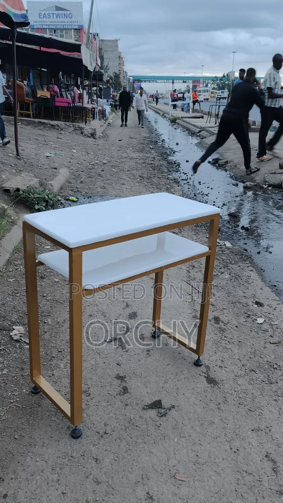 Marble Top Manicure Table
