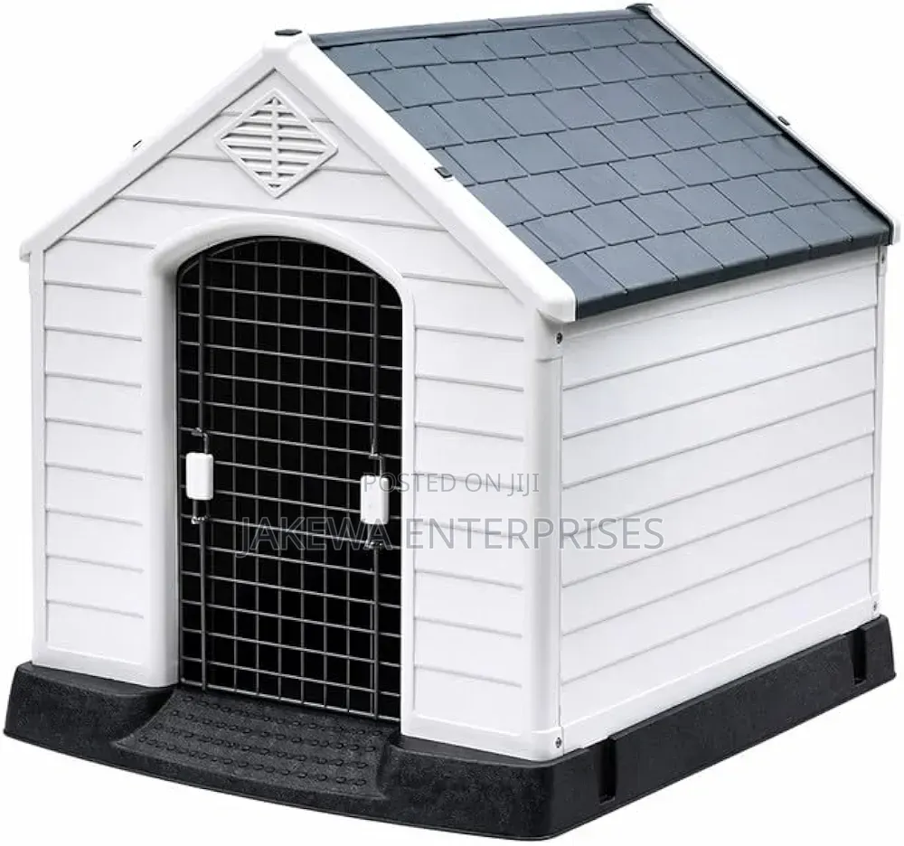 Large Plastic Dog Cage Weatherproof Pet Kennel Outdoor Indoor Use