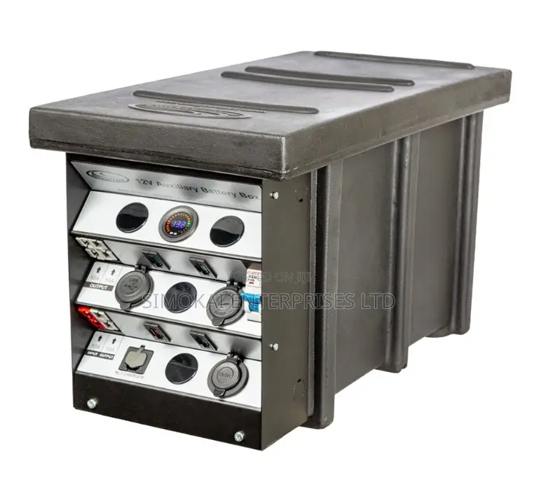 National Luna 12v Auxiliary Battery Box – Black