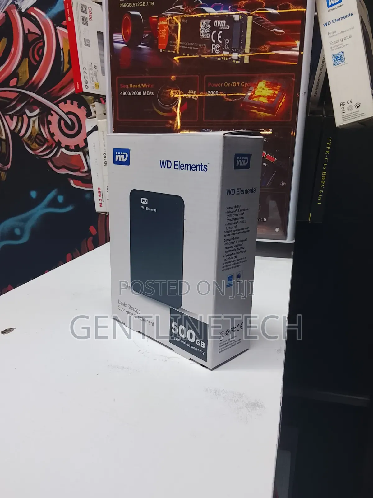 500gb Wd Elements External Hard Disk – Clean Tested