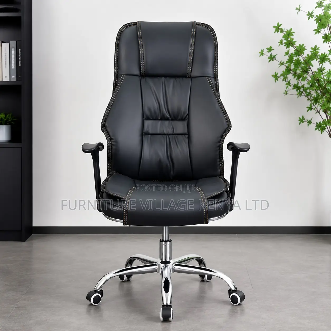 Leather Swivel Executive Office Chair.
