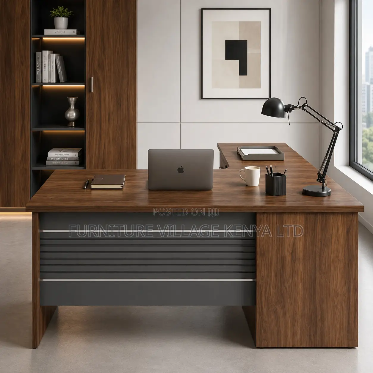 Executive Curved Office Desk.