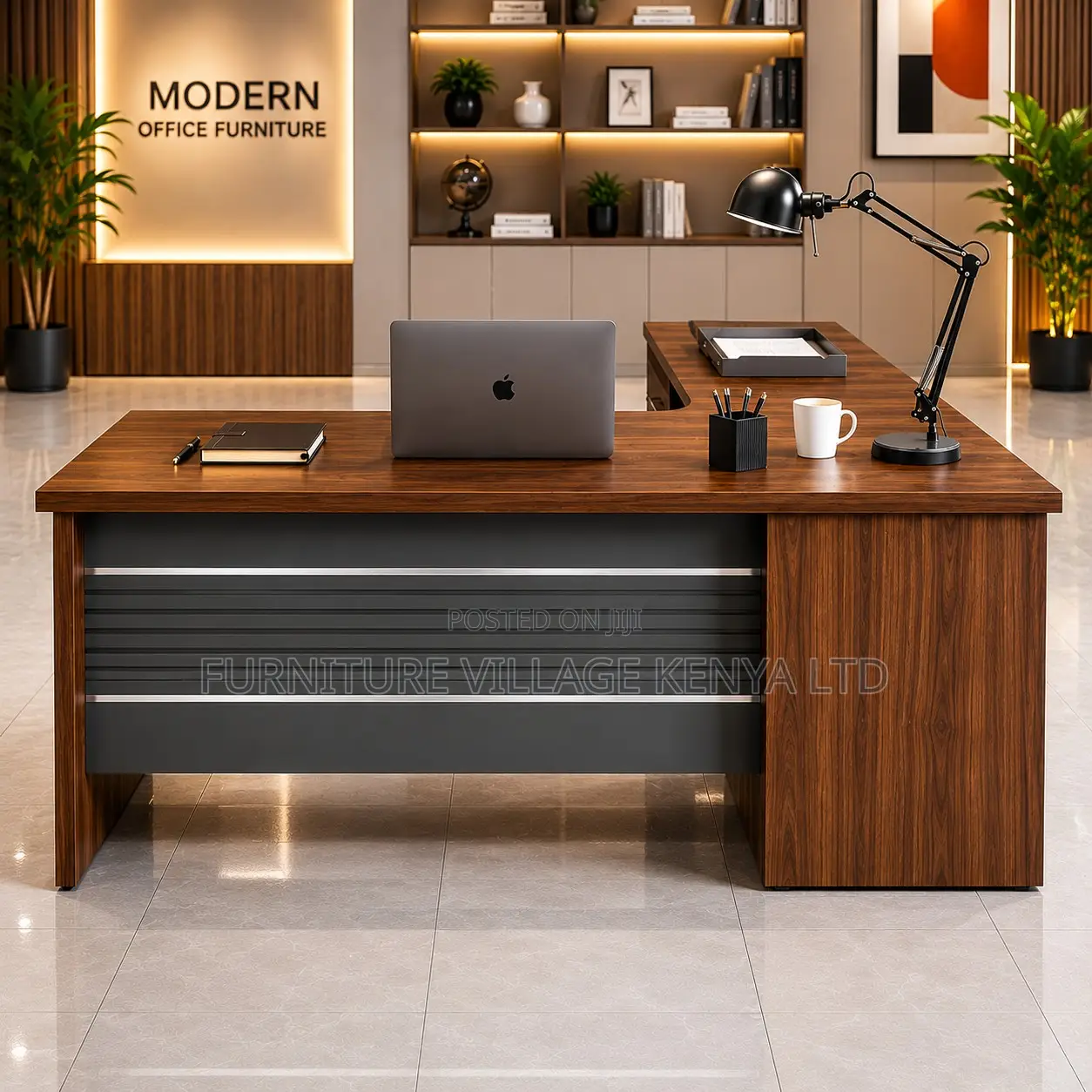 Executive Curved Office Desk.