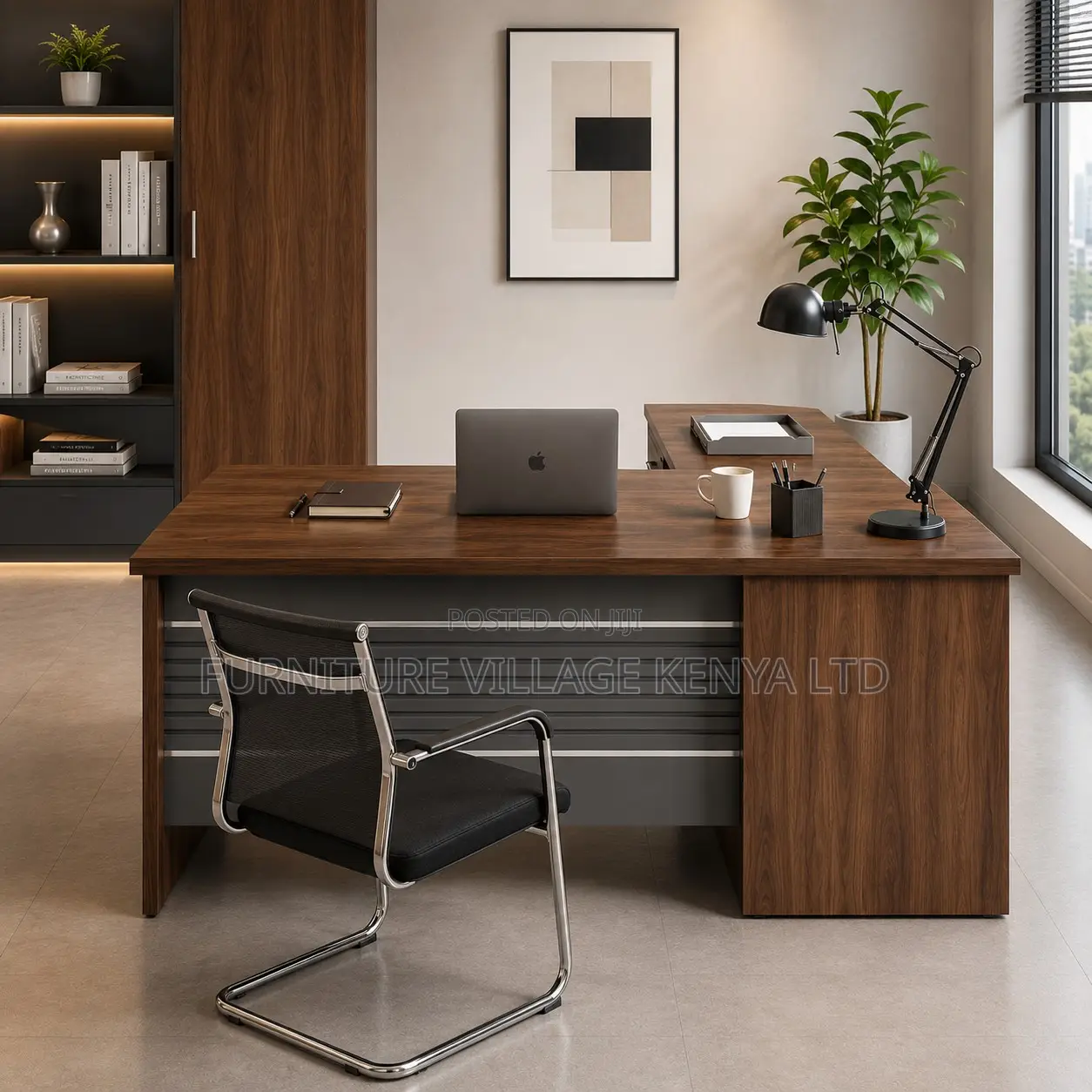 Executive Curved Office Desk.