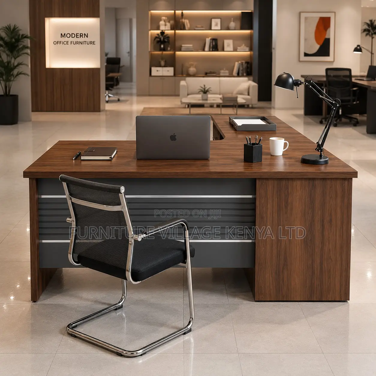 Executive Curved Office Desk.