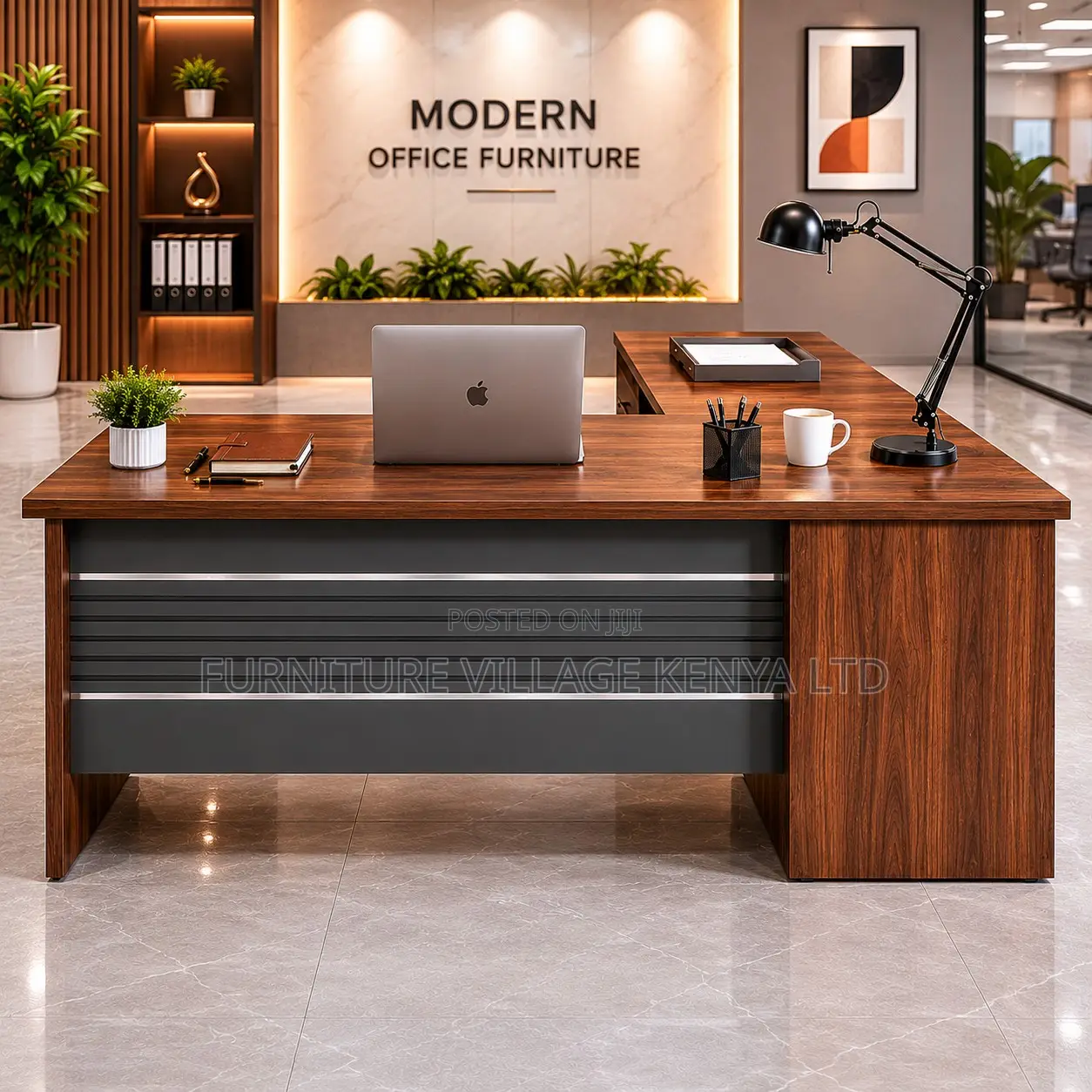 Executive Curved Office Desk.