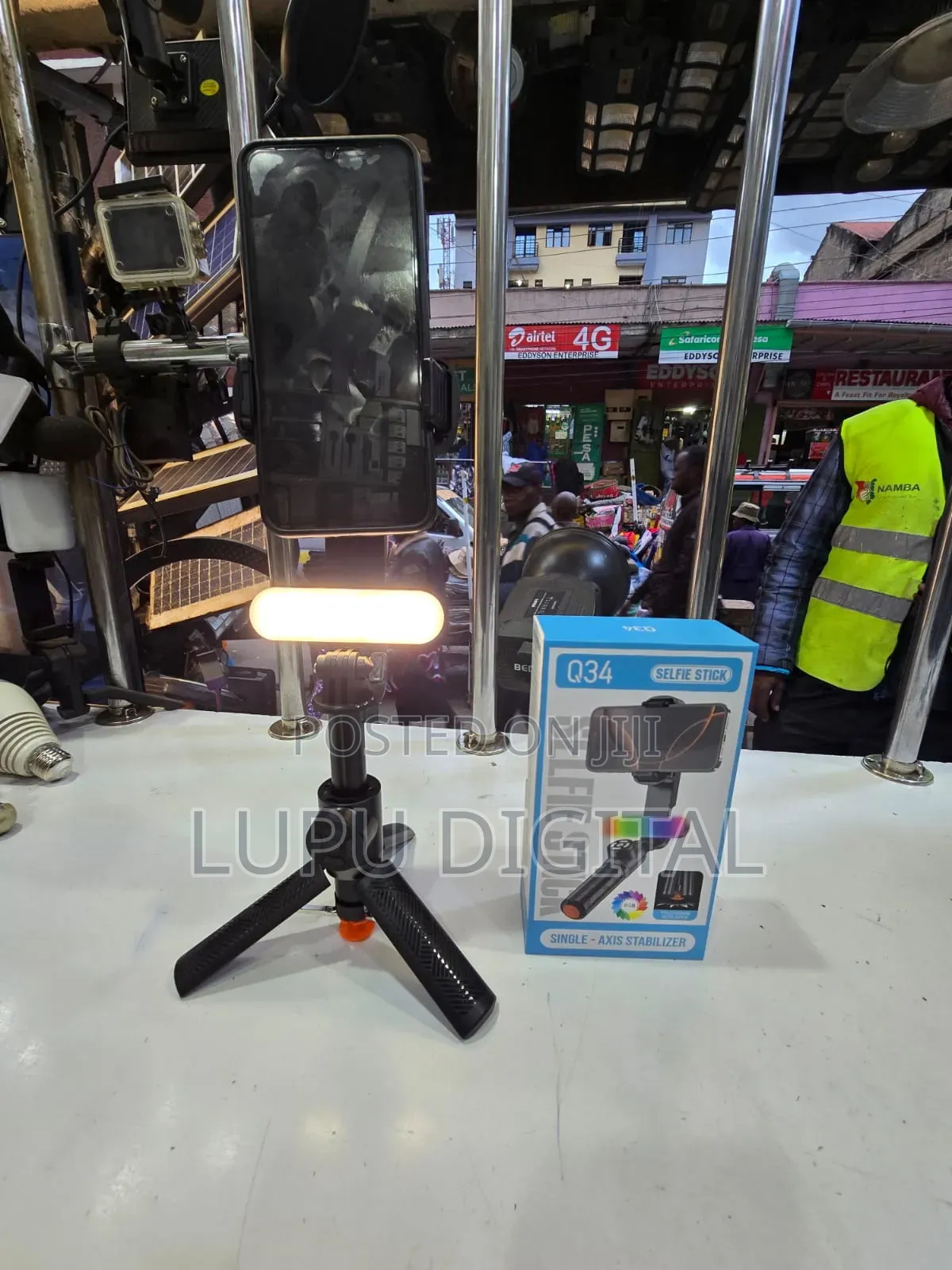 Q34 Phone Gimbal (Phone Stabilizer)+ Selfie Stick