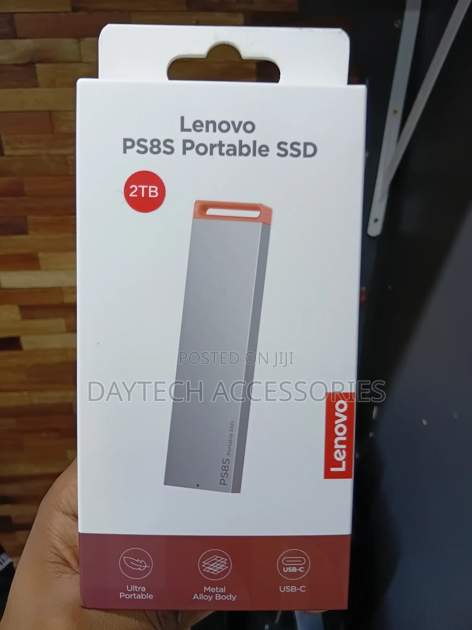 This Is a Lenovo Ps8s Portable SSD With 2tb of Storage Capacity.