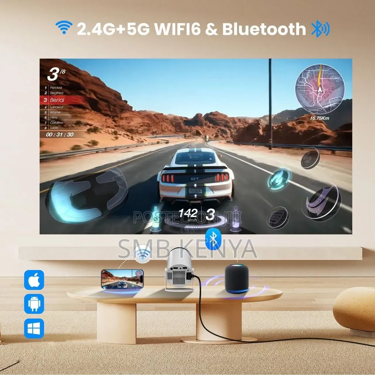 Home Theater Smart Projector