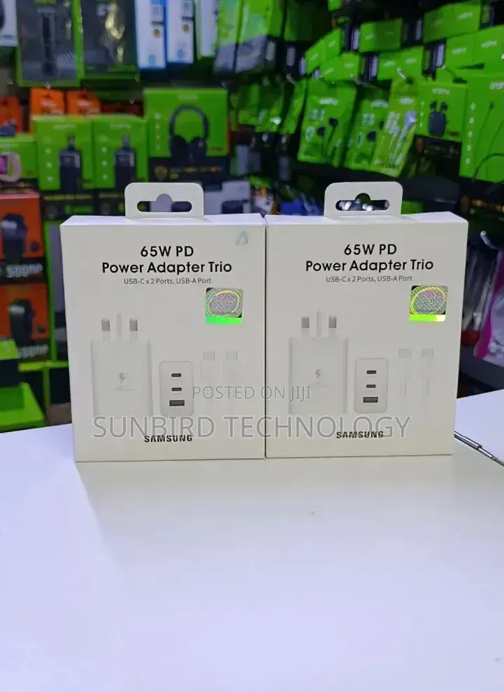 Samsung 65w Pd Usb-C ×2 Ports,Usb-a Port Adapter