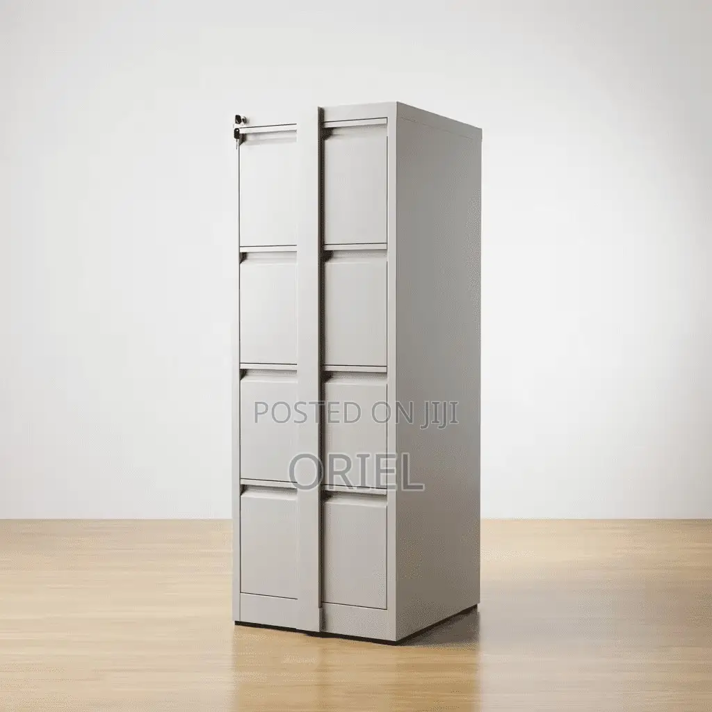 Office Cabinet : 4-Drawer Office Cabinet With Security Locking Bar