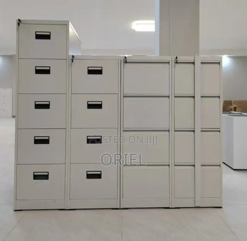 Office Cabinet : 4-Drawer Office Cabinet With Security Locking Bar
