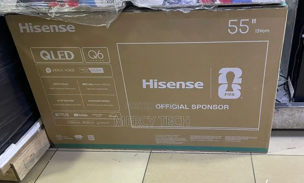 55" Hisense Qled Q6 Series Smart Tv