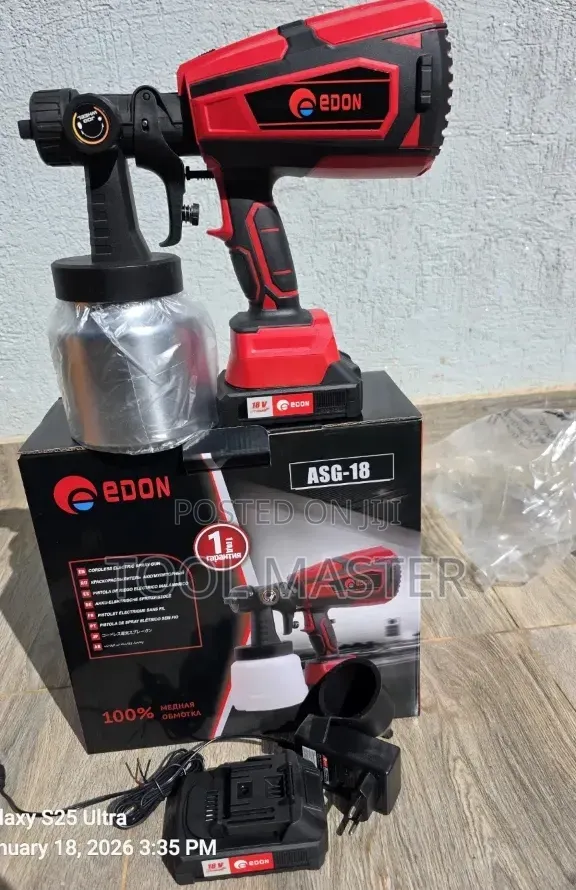 Edon Cordless Spraypaint/20v Edon Rechargeable Spraypaint