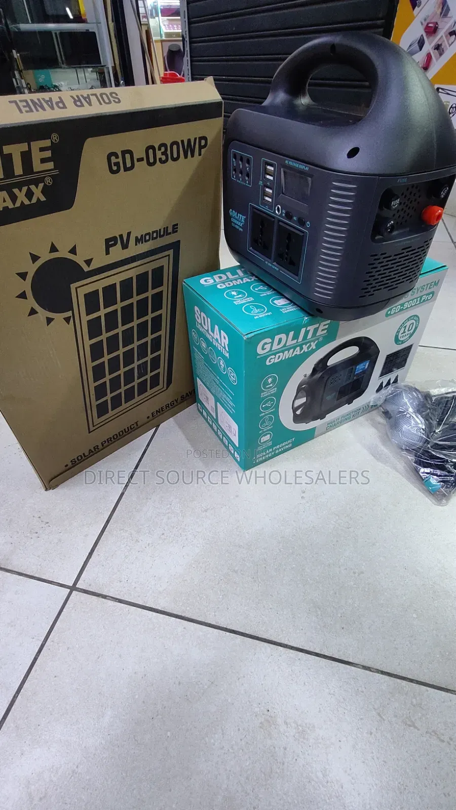Premium Gdlite Solar Lighting System With Ac Powerful Backup Battery