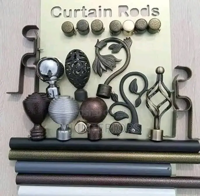 Affordable Jua Kali Curtain Rods Accessories Heavy Duty Quality