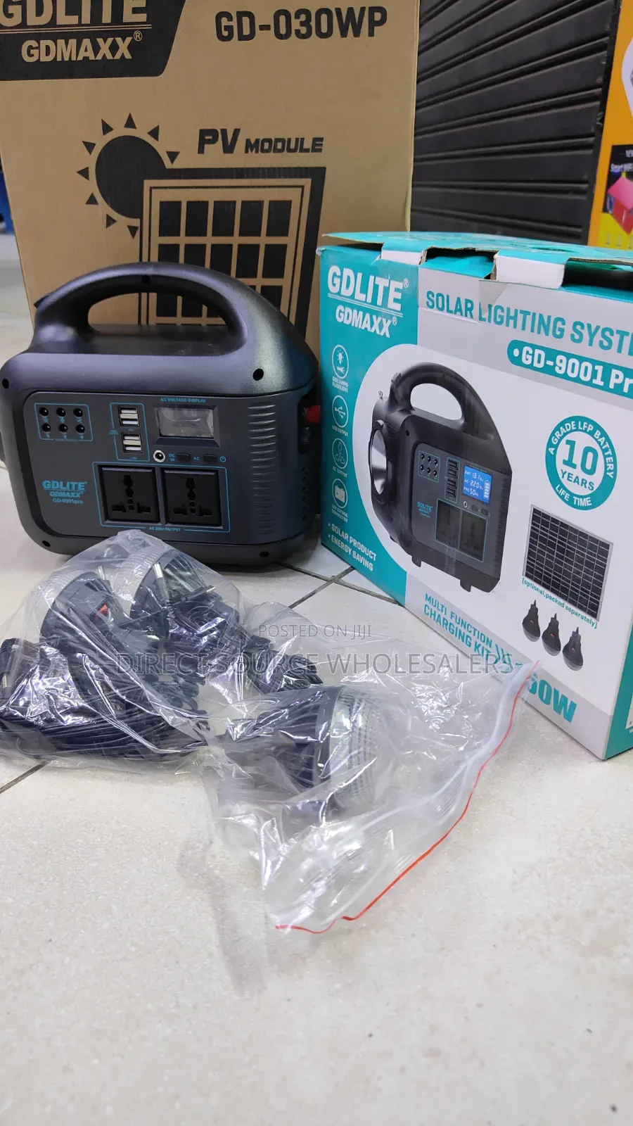 Gdlite 150w Multi-Function Solar Power Kit (Gdmaxx Gd-9001 Pro)