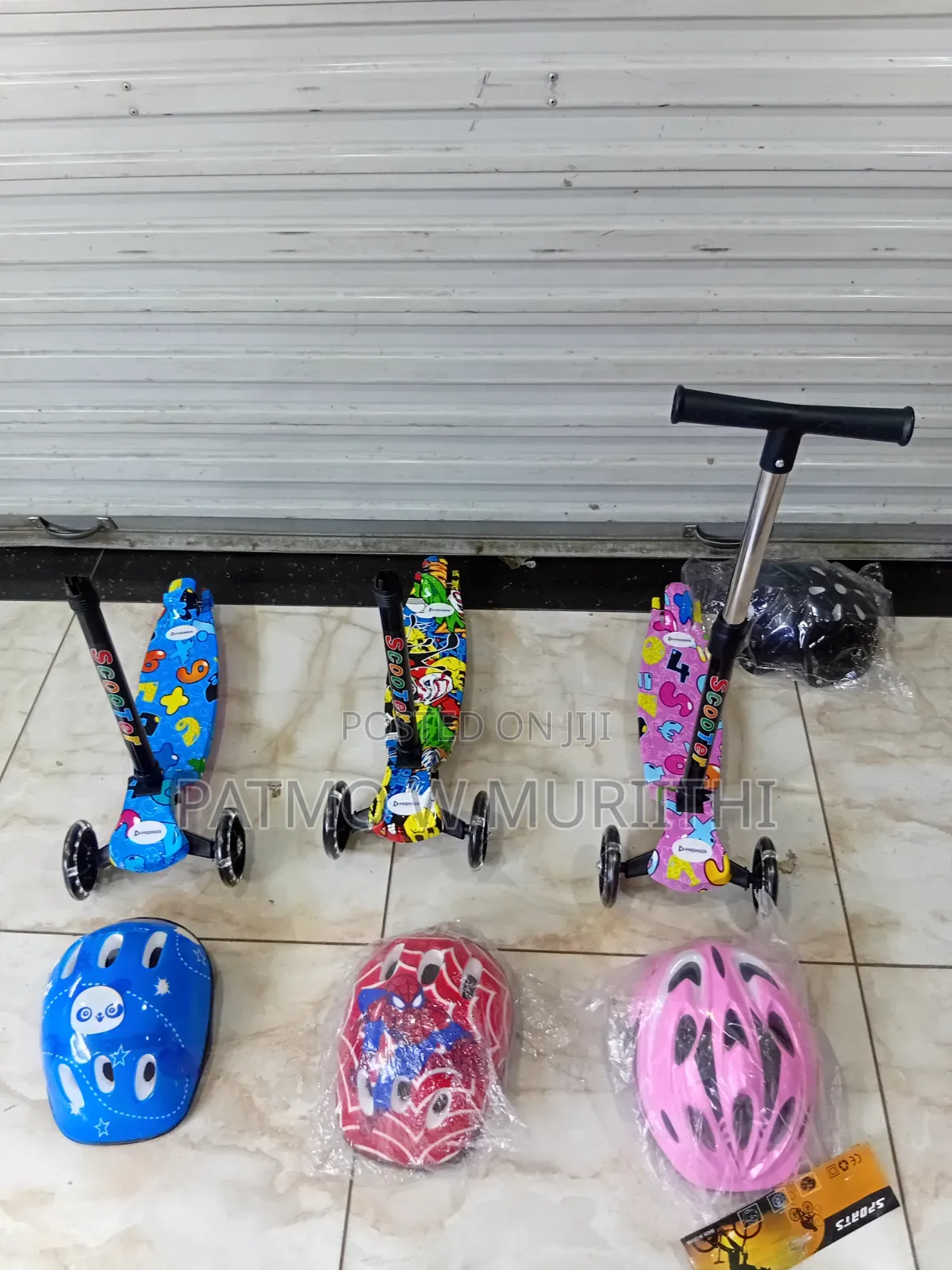Kids Scooter Full Set With Helmet