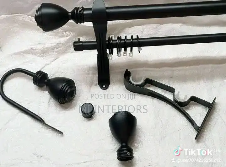 Modern Window Curtain Rods Jua Kali Made for Elegant Interiors