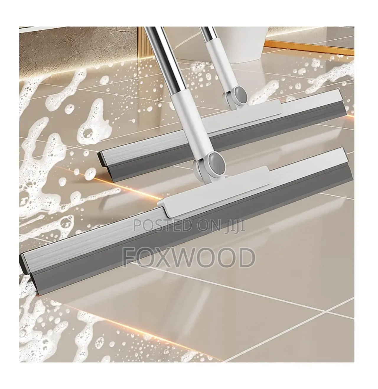 *Long Handle Telescopic Rod Glass, Floor Window Squeegee Cleaner