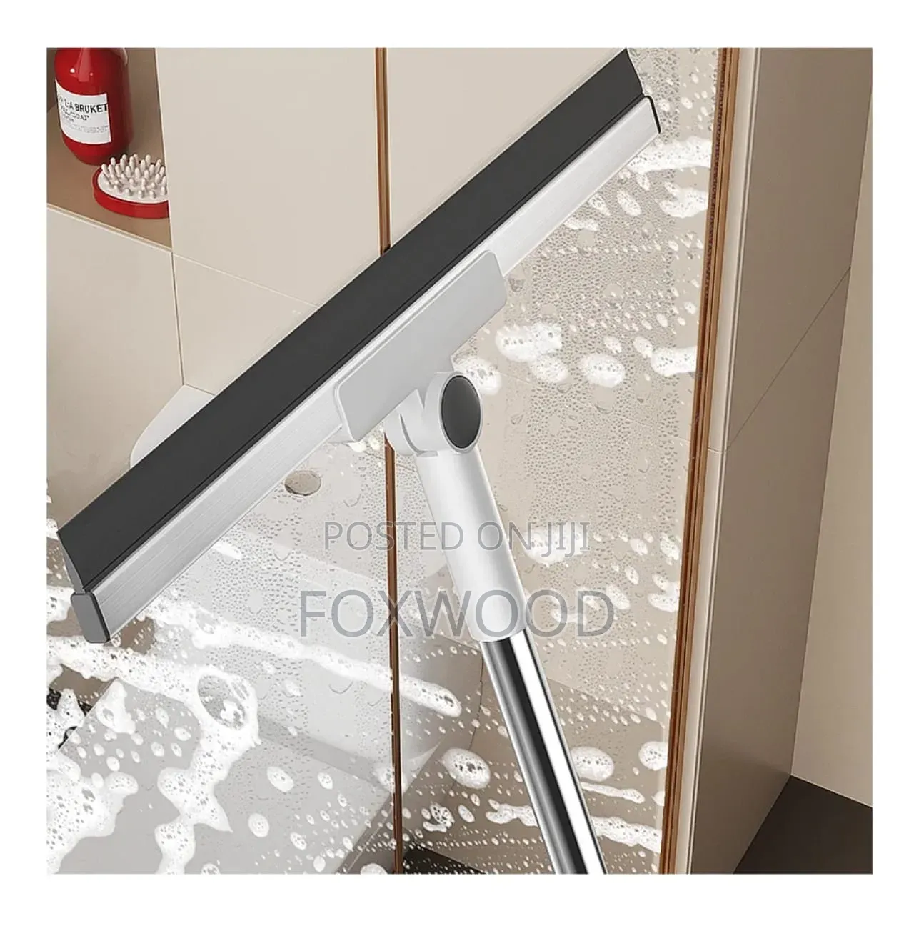 *Long Handle Telescopic Rod Glass, Floor Window Squeegee Cleaner