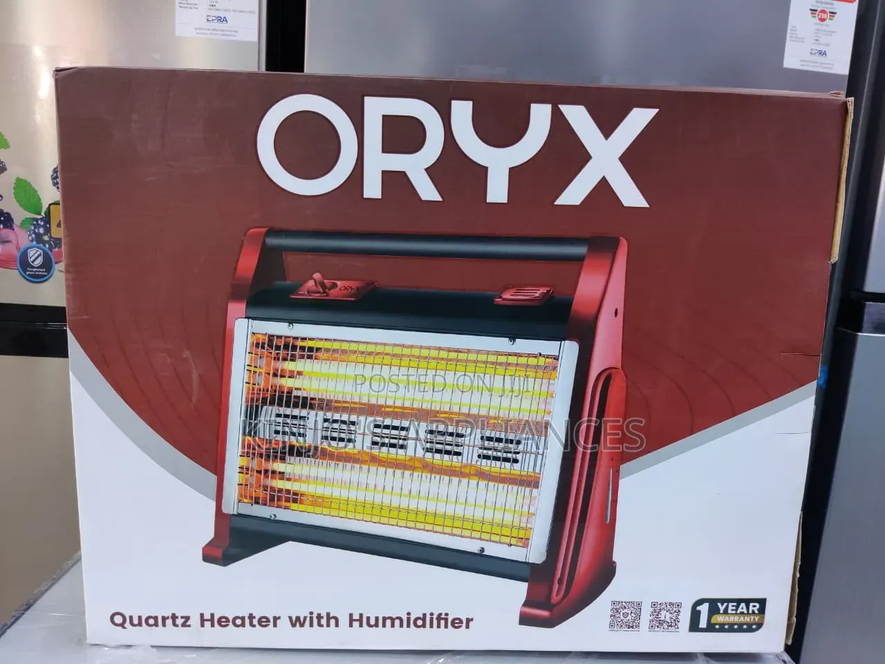 Oryx Quartz Room Heater With Humidifier