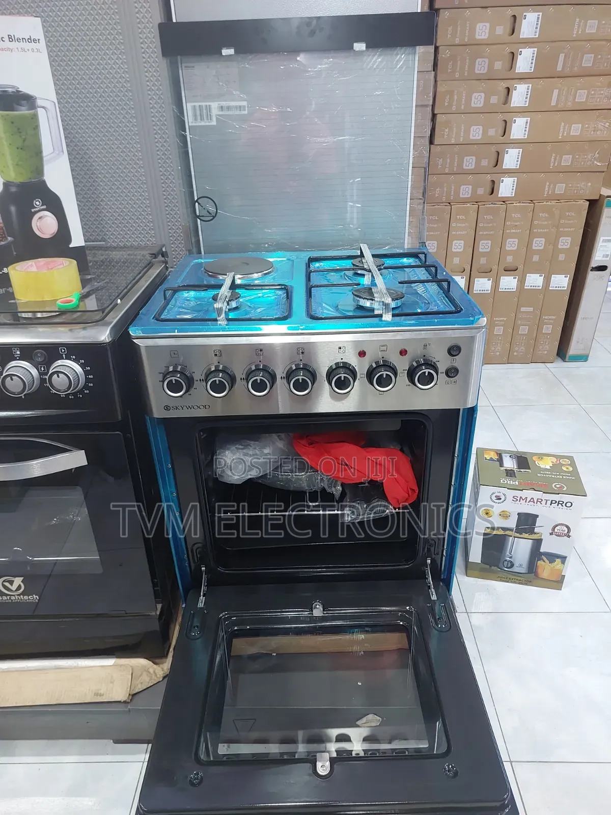 Skywood 60*60 3+1 Standing Cooker + Electric Heater Oven