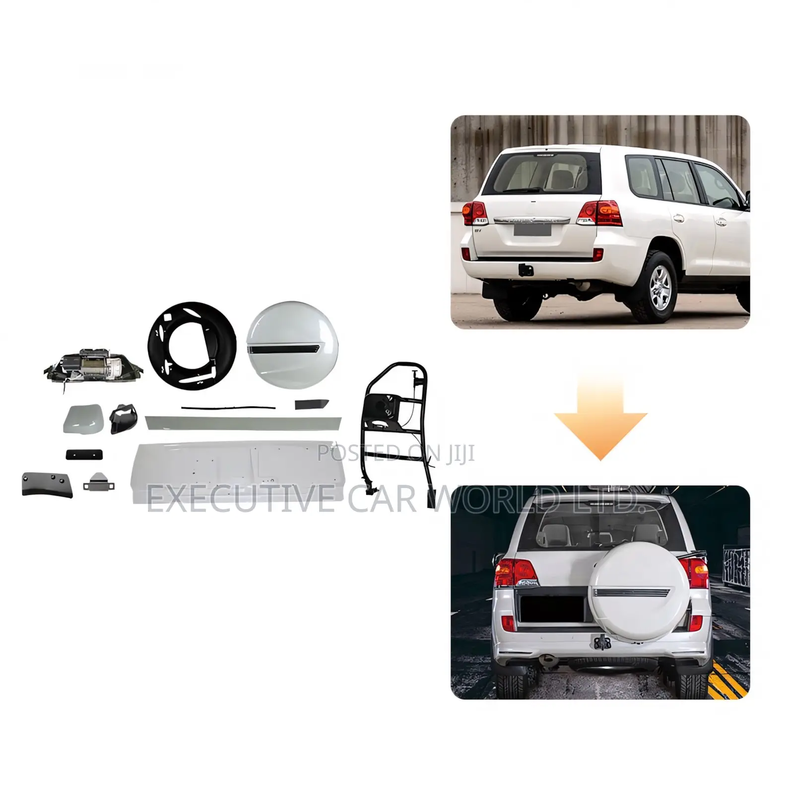 Toyota Land Cruiser 200 Series Spare Wheel Mount