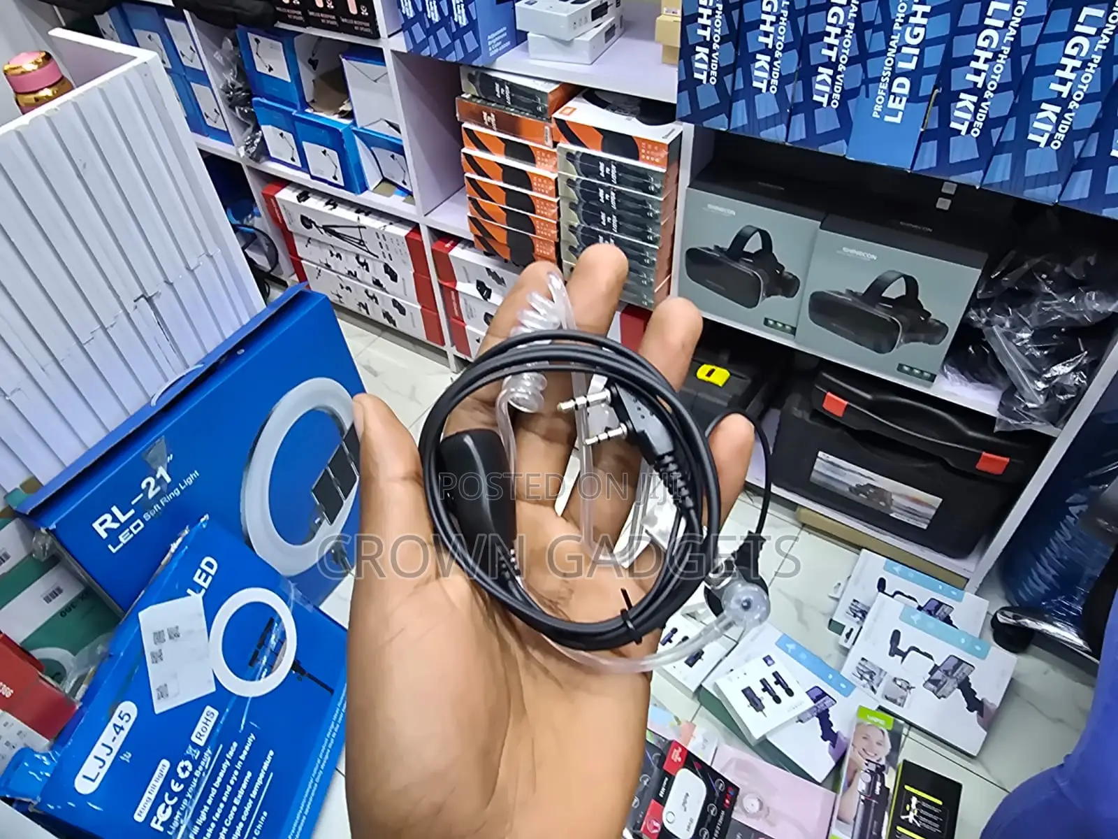 Two Way Radio Headset With Push to Talk Microphone