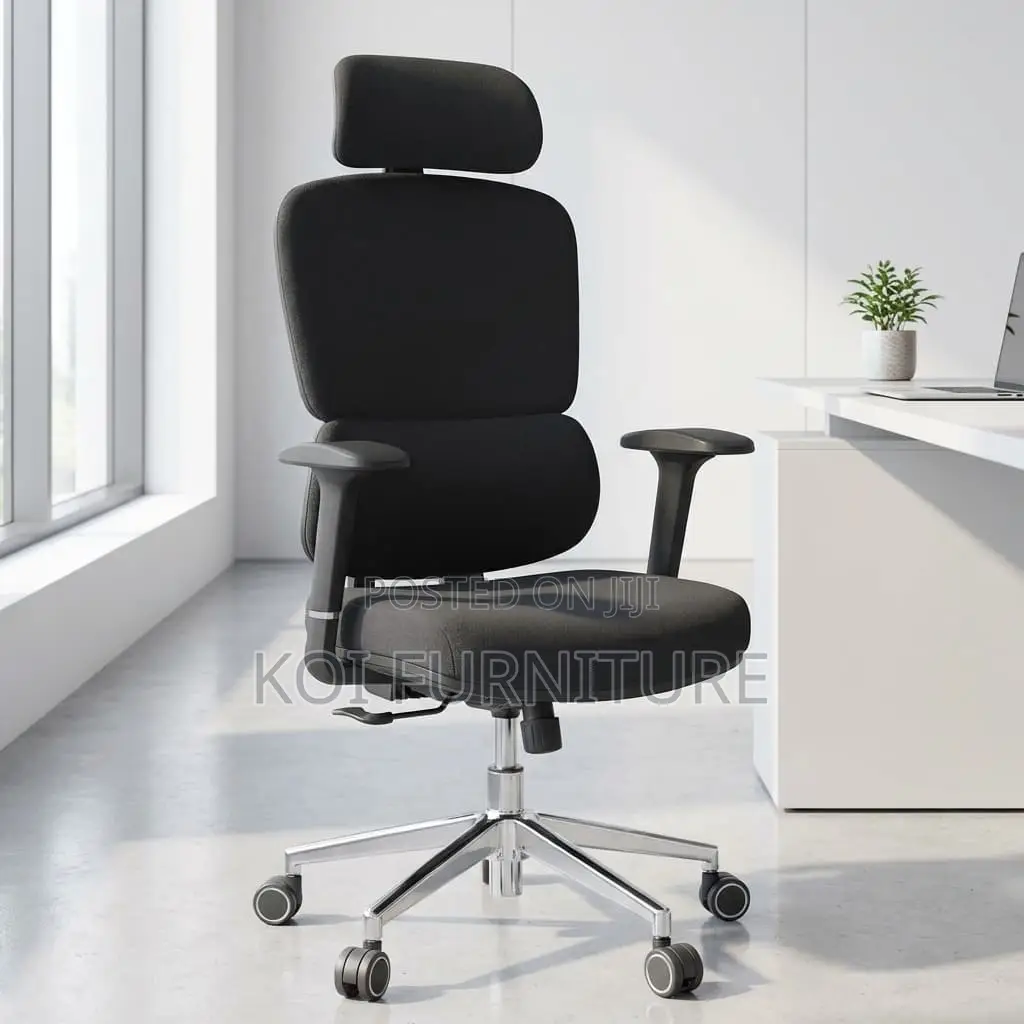 Office Chair : Black Robin Orthopedic Office Seat