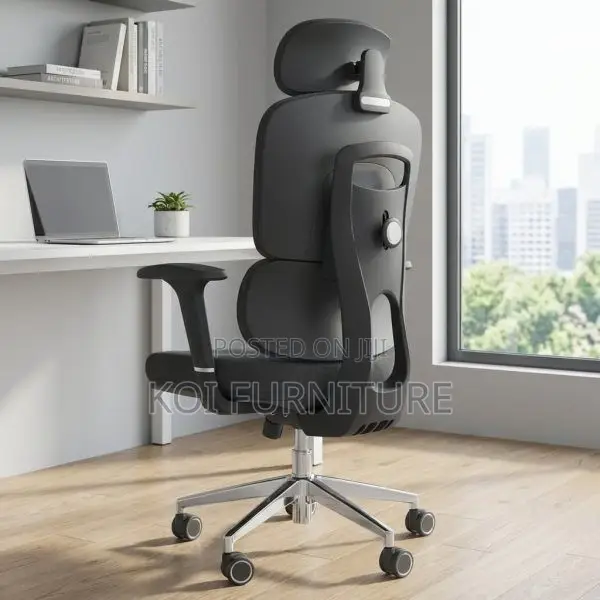 Office Chair : Black Robin Orthopedic Office Seat