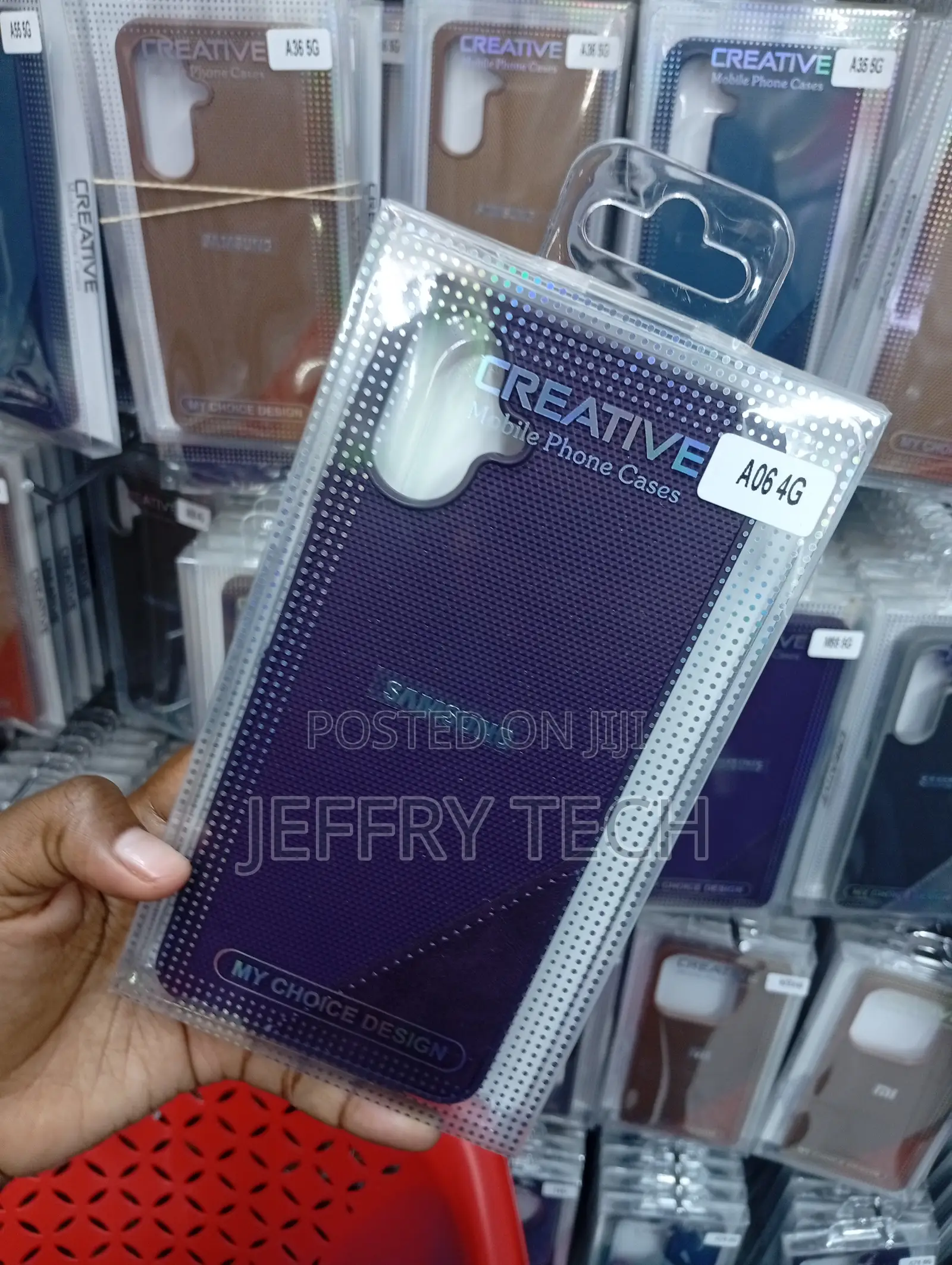 Samsung Galaxy A06 Dark Purple, Mesh-Textured Cover